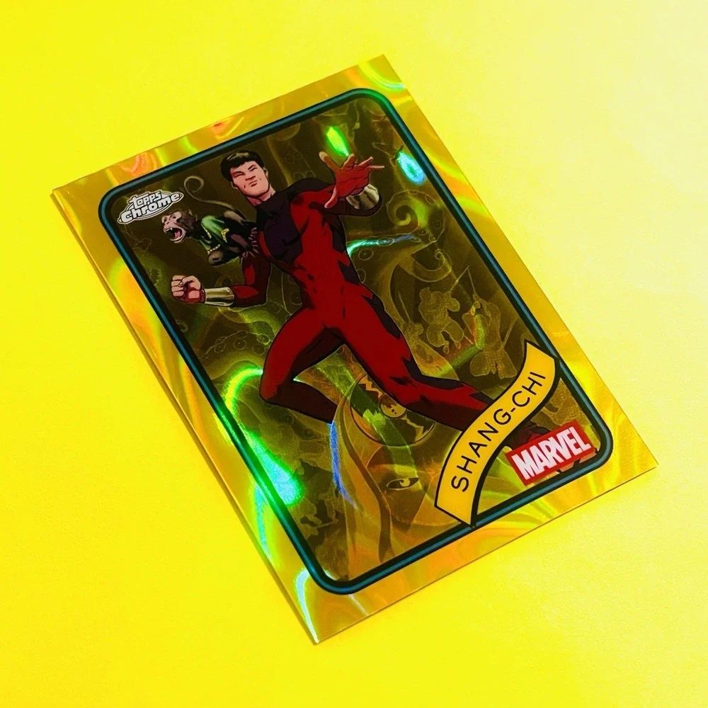 2025 Topps Chrome Marvel Shang-Chi‎ #159 Yellow Lava Refractor